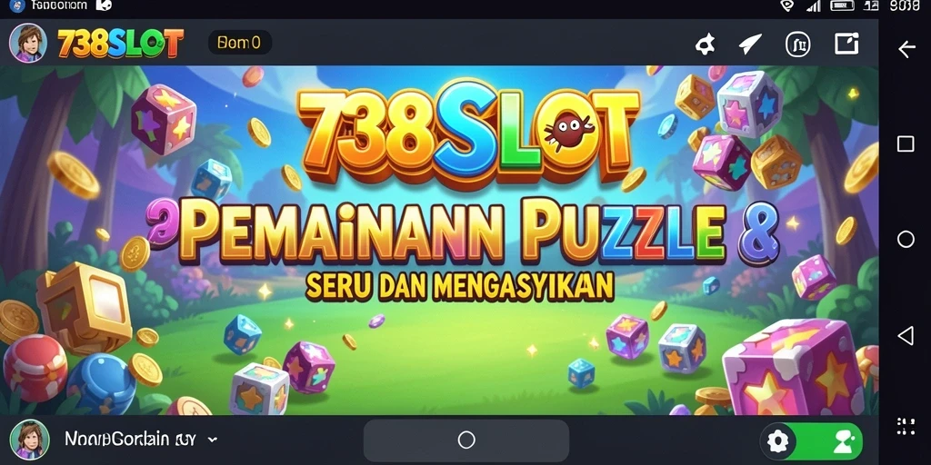 Tampilan screenshot gameplay <strong>738SLOT</strong> menampilkan tantangan puzzle yang seru.