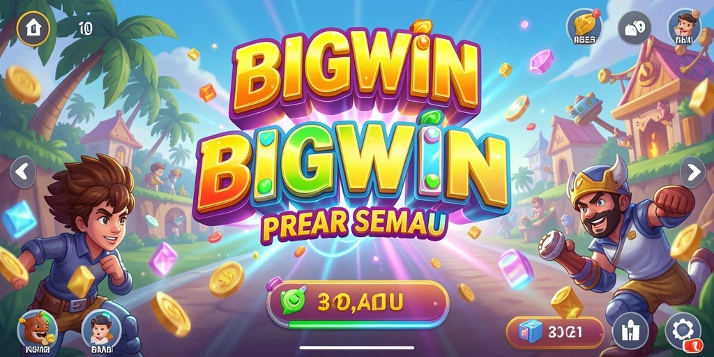 Screenshot menunjukkan gameplay seru dan tantangan dalam BIGWIN.