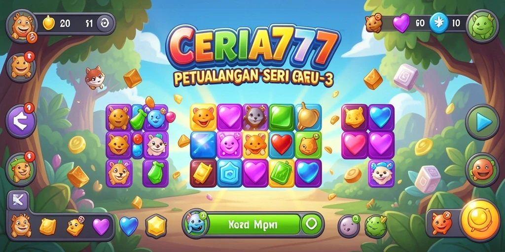 Tampilan menarik dari gameplay CERIA777 yang seru dan penuh warna.