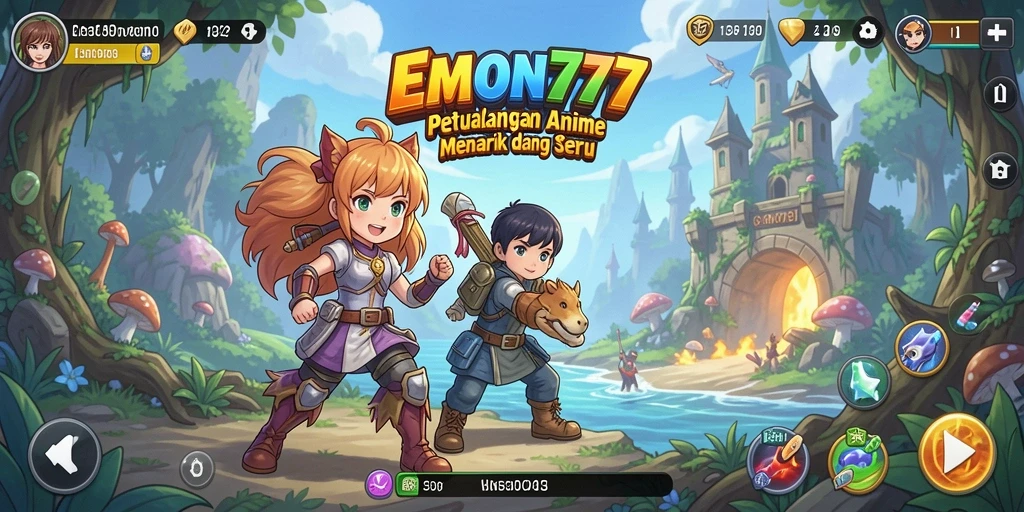 Gameplay seru di dunia Anime yang penuh petualangan.
