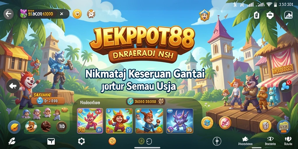 Tangkapan layar utama JEKPOT88 menunjukkan gameplay yang mengasyikkan.