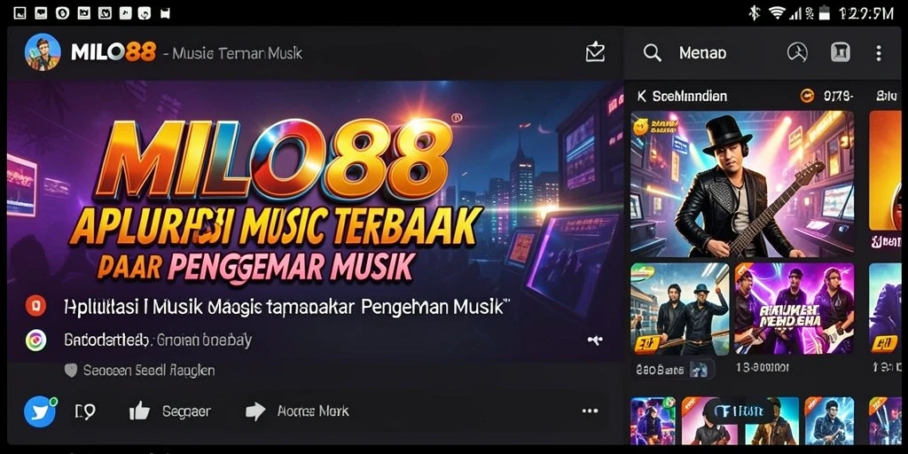 Screenshot gameplay <strong>MILO88</strong> menampilkan keseruan permainan musik yang interaktif.