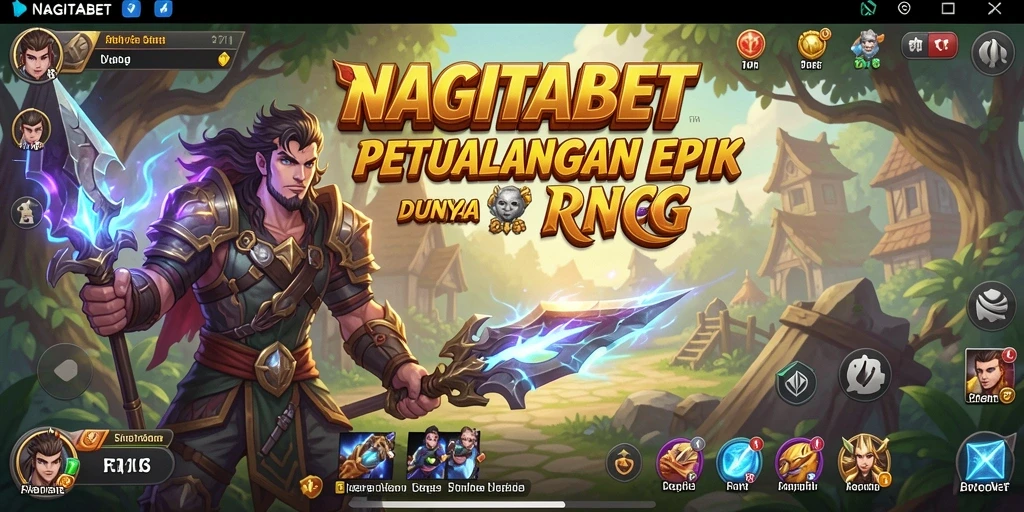 Gameplay seru NAGITABET dengan aksi RPG yang mendebarkan.