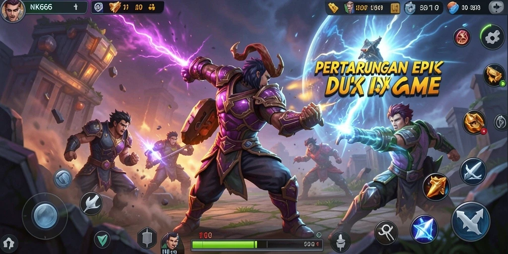 Gameplay NK666 menampilkan karakter bertarung dengan grafis menakjubkan.