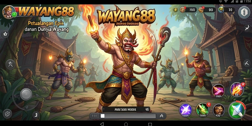 Tampilan menarik dari gameplay WAYANG88 yang memukau.