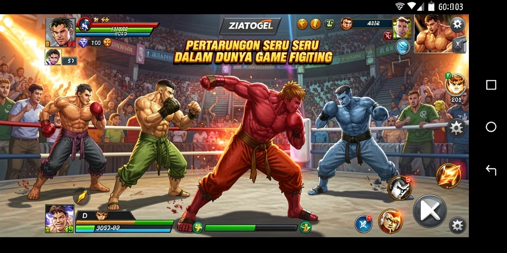 Tampilan heroik dari pertarungan mendebarkan di ZIATOGEL.